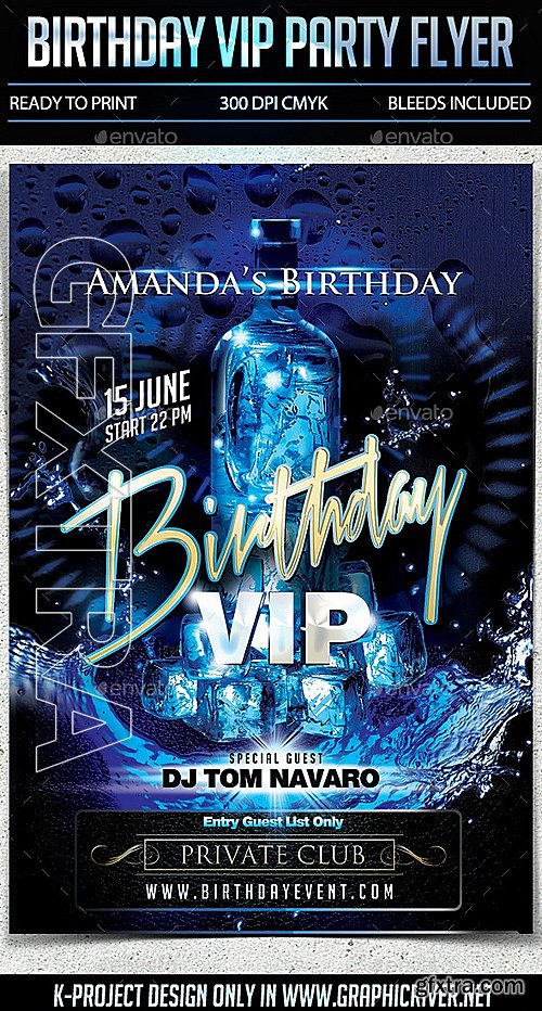 GraphicRiver - Birthday VIP Party Flyer 10795637