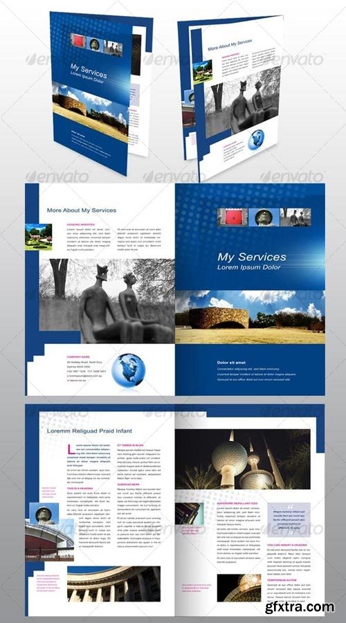 GraphicRiver - 4 page A4 Brochure, Modern, Design, Architecture - 51373