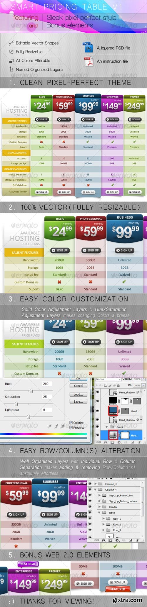 GraphicRiver - Smart Pricing Table V1 - 94359