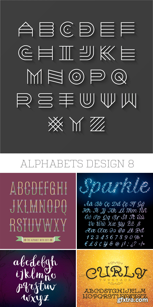 Amazing SS - Alphabets Design 8, 25xEPS