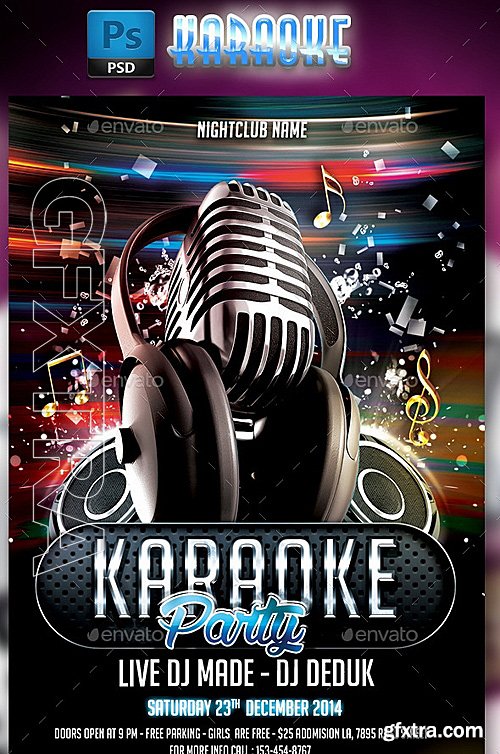 GraphicRiver - Karaoke Flyer #3 8819610