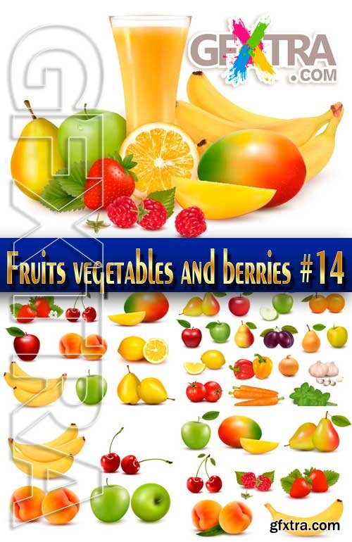 Fruits vegetables and berries #14 - Stock Vector