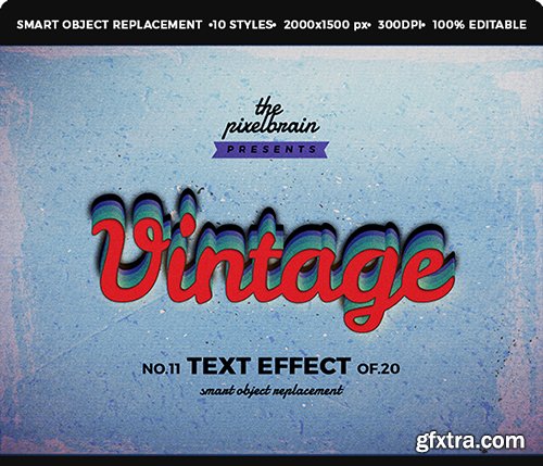 Graphicriver Retro Vintage Text Effects Vol. 2 14366428