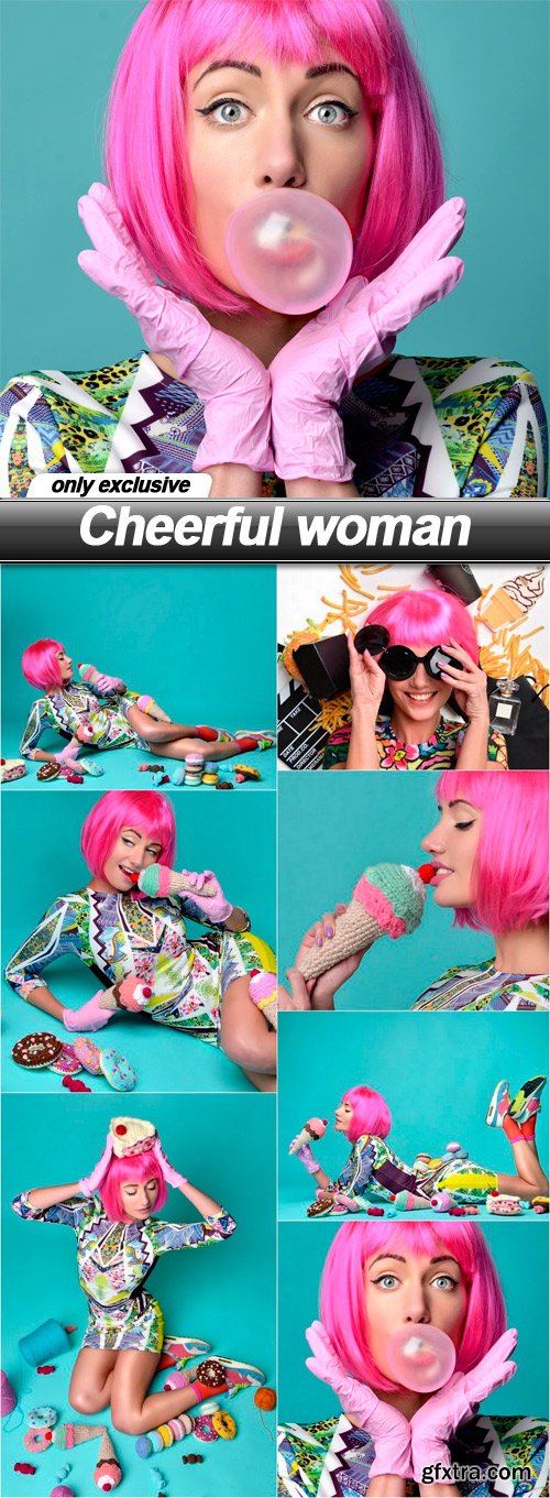 Cheerful woman - 7 UHQ JPEG
