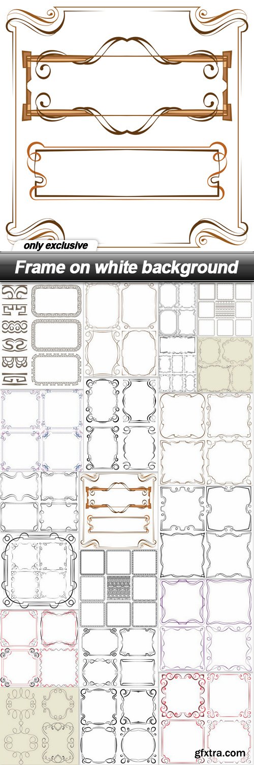 Frame on white background - 20 EPS