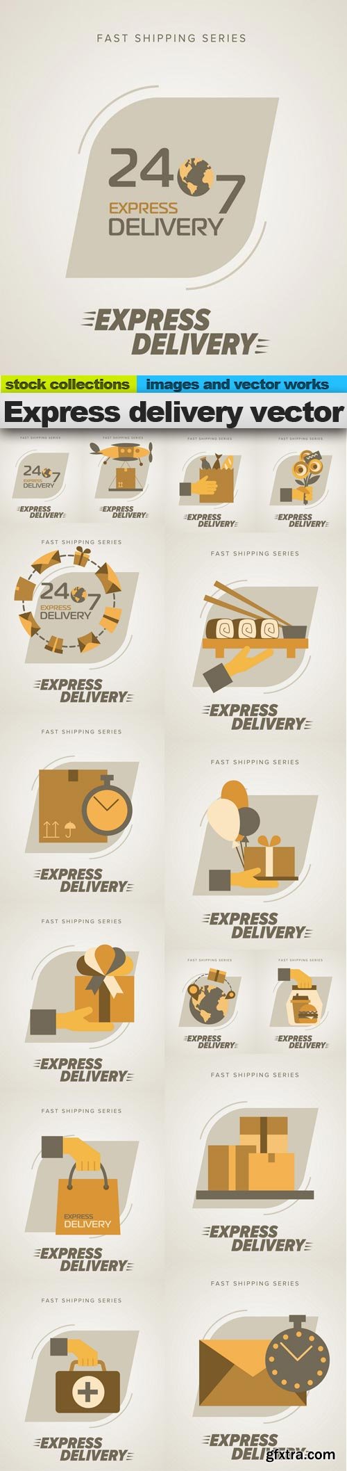 Express delivery vector,  15 x EPS