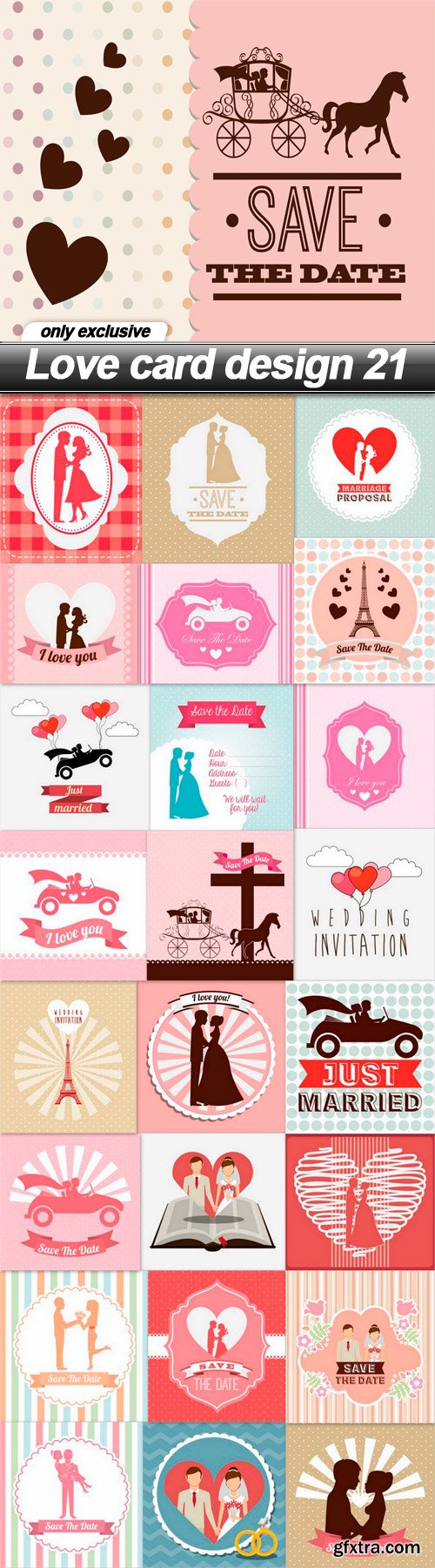 Love Card Design 21, 25xEPS