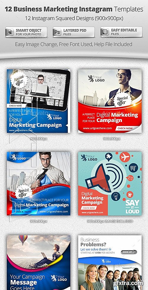 GraphicRiver - Business Digital Marketing Instagram Templates 11327637