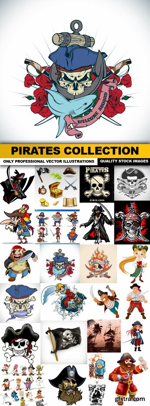 Pirates Collection - 25 Vector