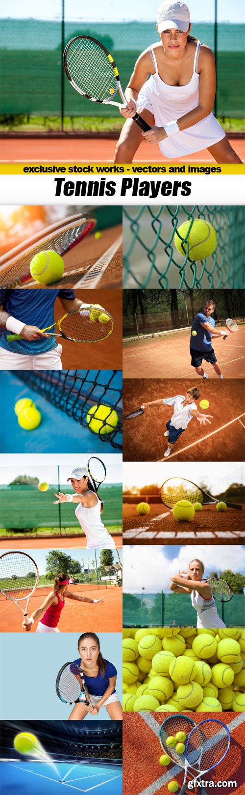 Tennis Players - 15x JPEGs