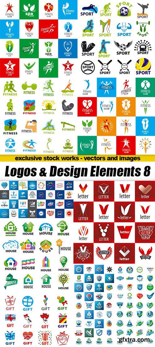 Logos & Design Elements 8 - 15xEPS