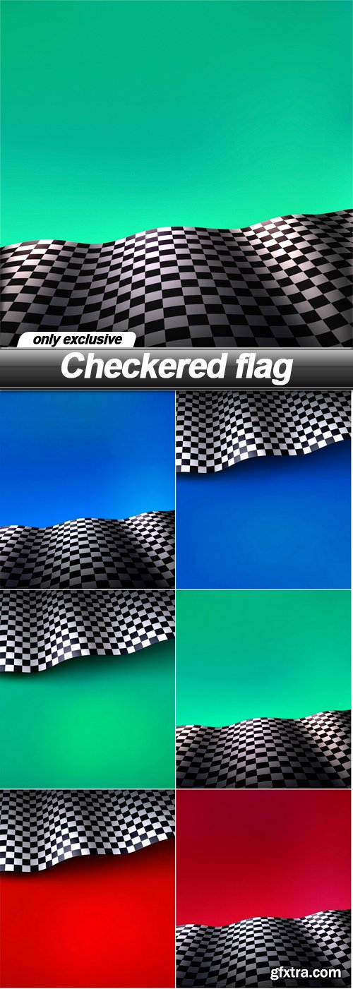 Checkered flag - 6 EPS