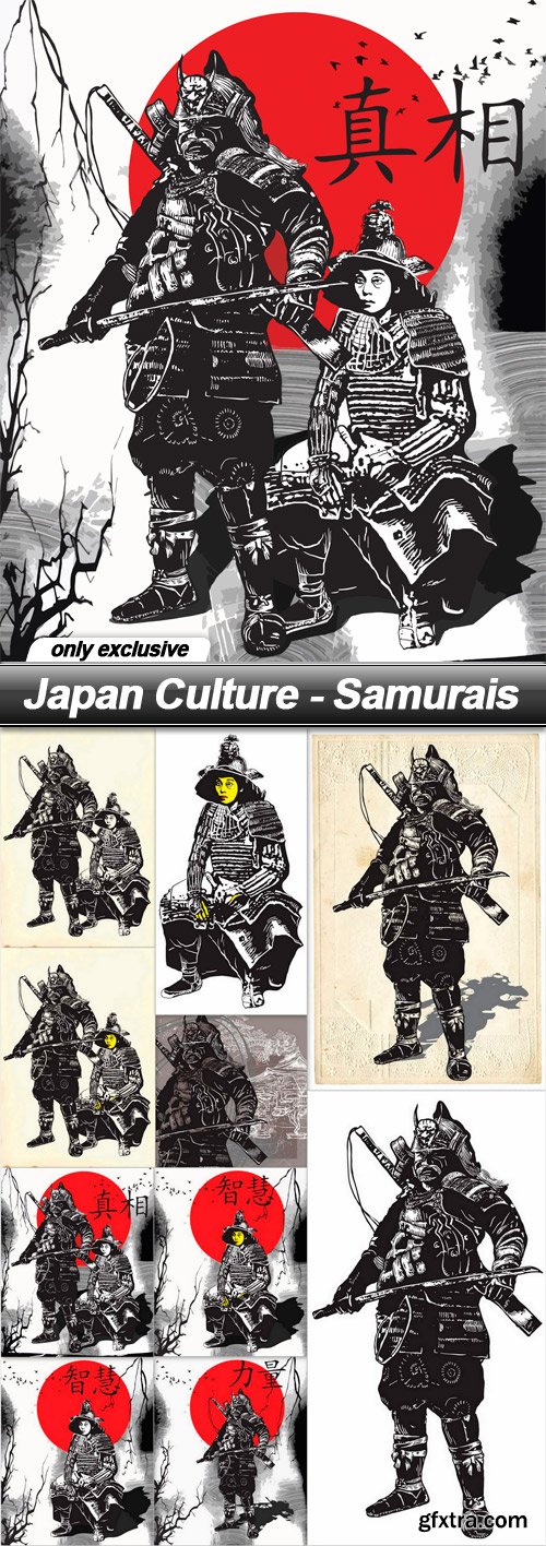 Japan Culture - Samurais - 10 EPS
