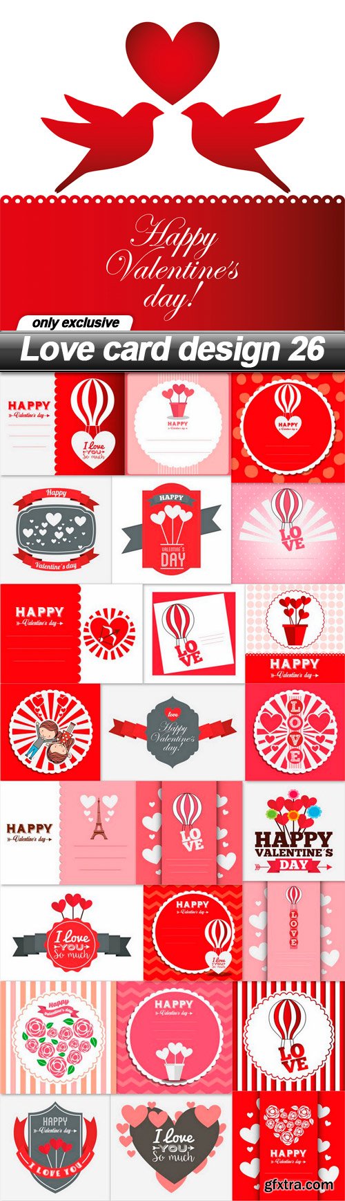 Love Card Design 26, 25xEPS