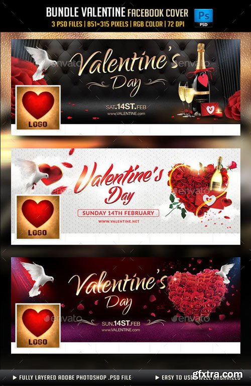 GR - Bundle Valentines Day Facebook Cover 14467874