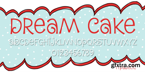 Dream Cake font family