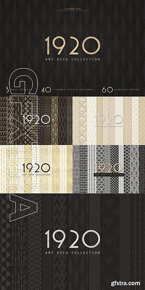 CM - Art Deco Seamless Patterns Bundle 510277