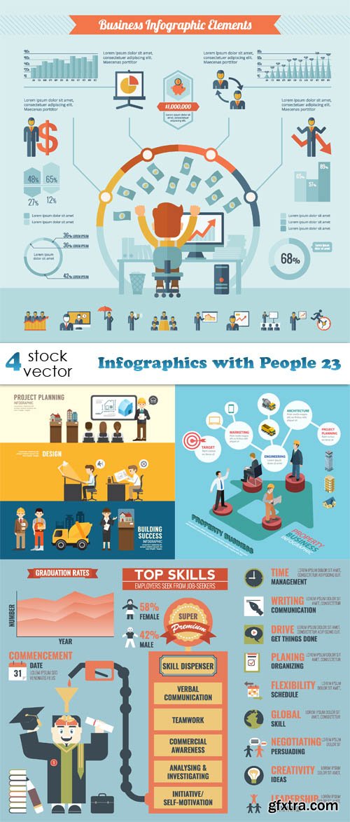 Vectors - Infographics with People 23
