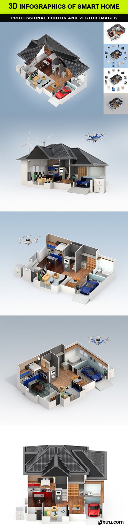 3D infographics of smart home