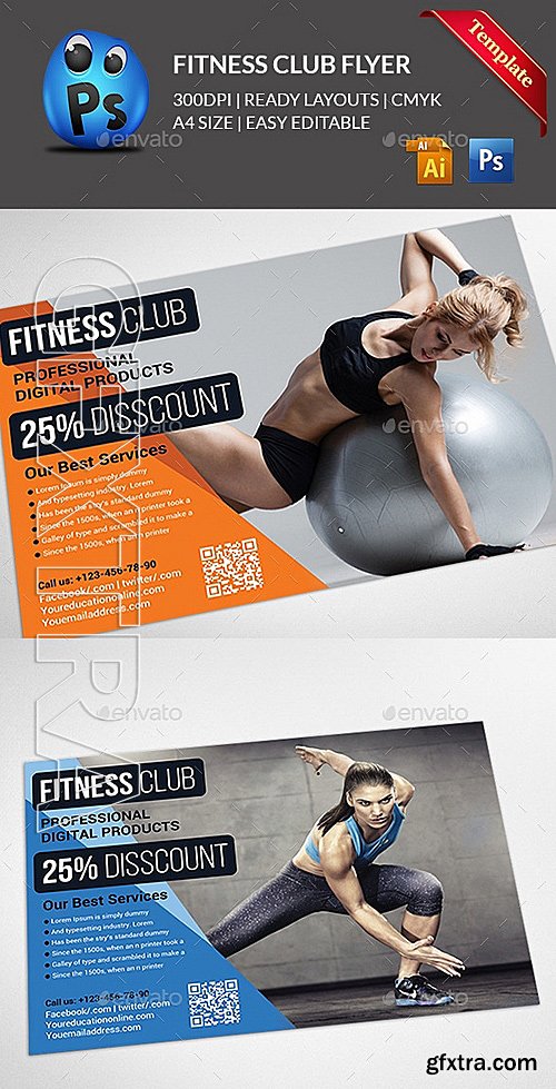 GraphicRiver - Fitness Flyer - Gym Flyer 11615086