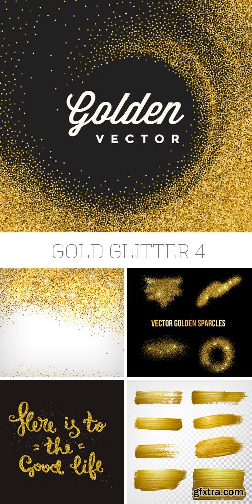 Amazing SS - Gold Glitter 4, 25xEPS