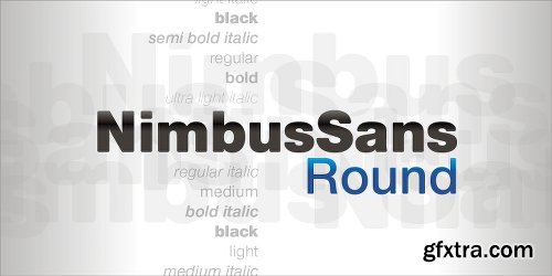 Nimbus Sans Round Font Family 16 Font $320