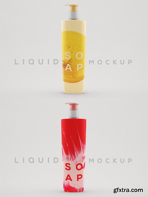 Liquid Soap Mock-up Template