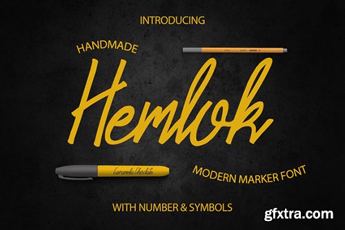 CreativeMarket Hemlok Script Marker 509506