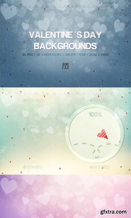 Graphicriver 15 Valentine \'s Day Backgrounds 14424522