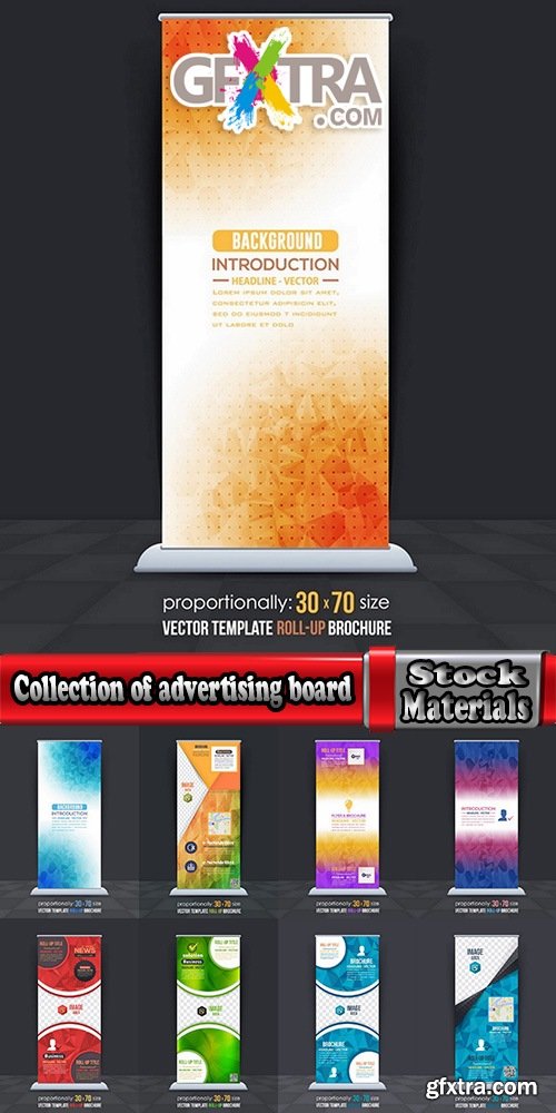 Collection of vector image banner flyer advertising board billboard 25 EPS