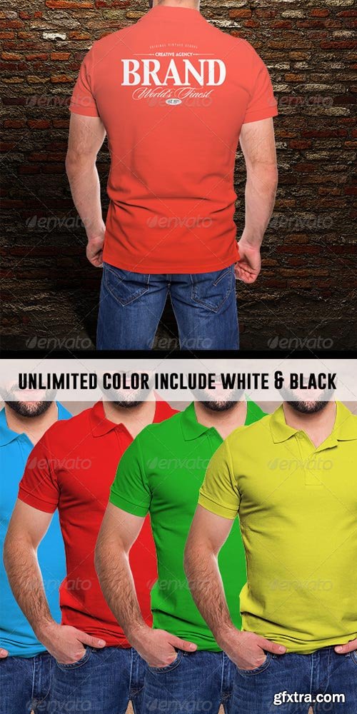 GraphicRiver - Male Polo Shirt Mock-Ups - 7750662