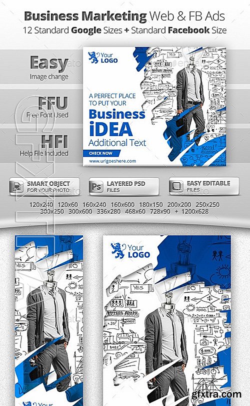 GraphicRiver - Business Marketing Web & Facebook Banners 11469355