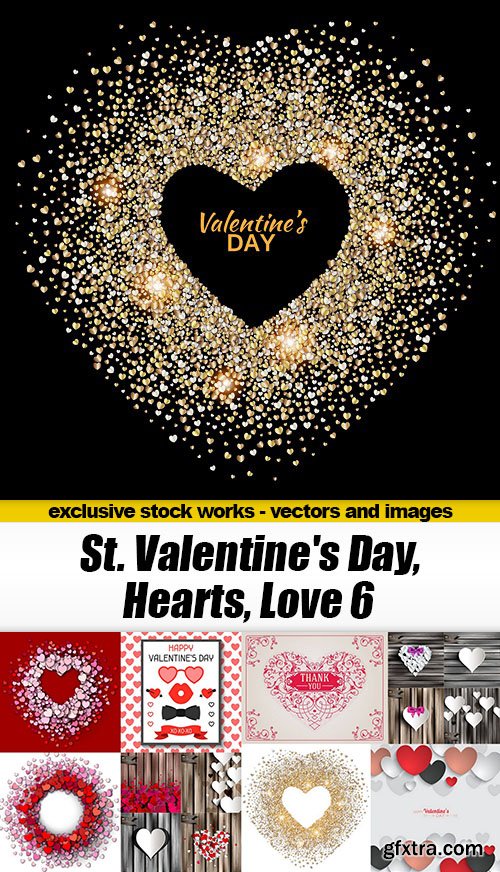 St. Valentine\'s Day, Hearts, Love #6, 26xEPS
