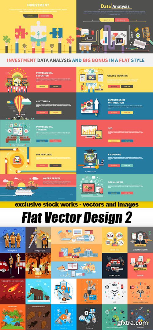 Flat Vector Design 28 - 25xEPS