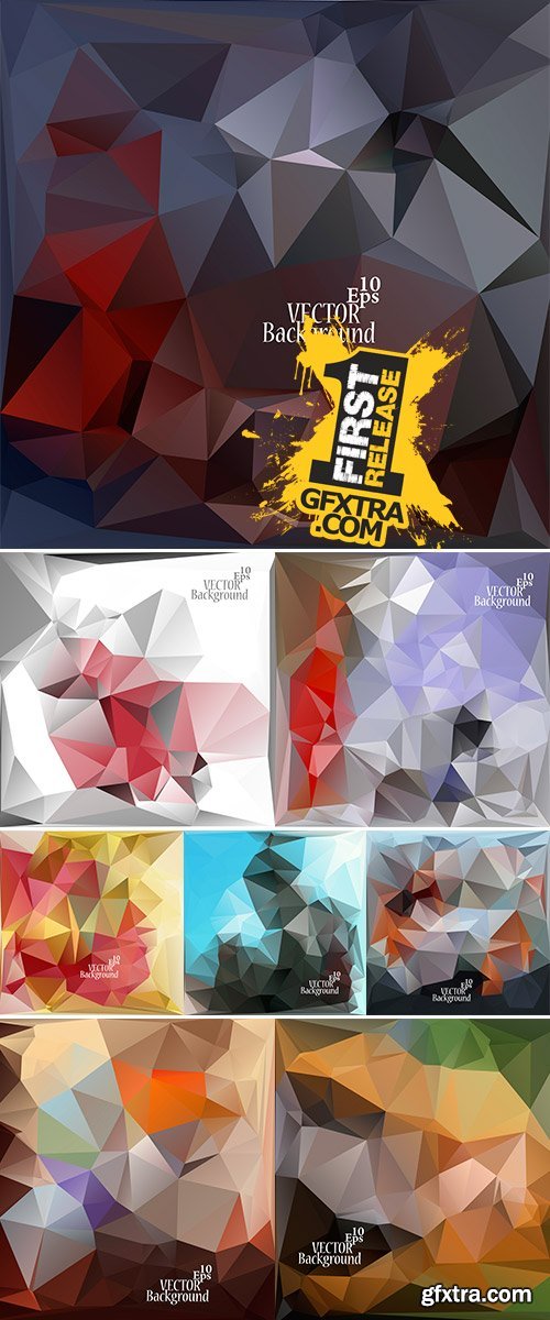 Multicolor Design Templates Stock vector, Geometric Triangular Abstract Modern Vector Background