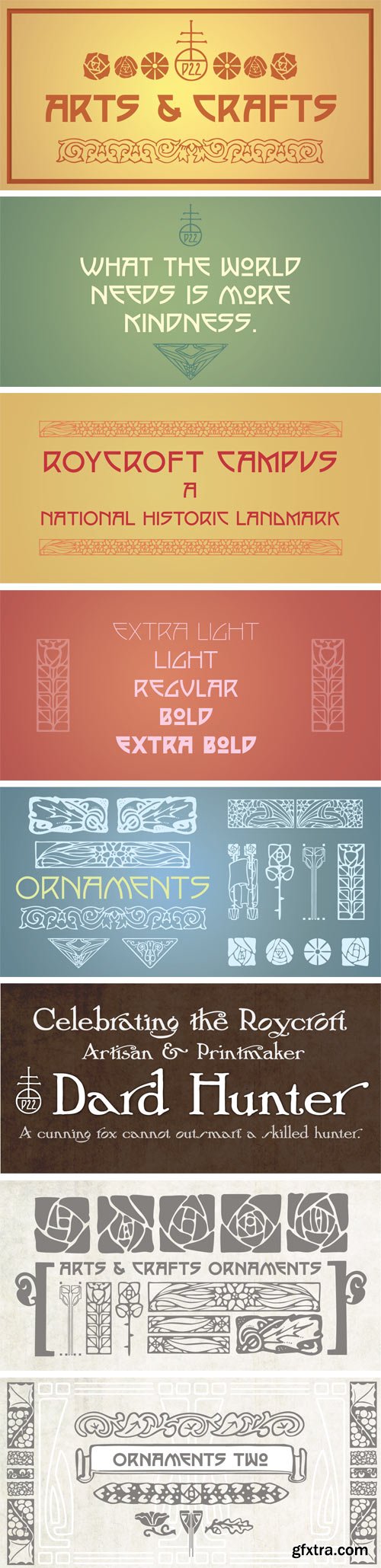 P22 Arts and Crafts Font Family
