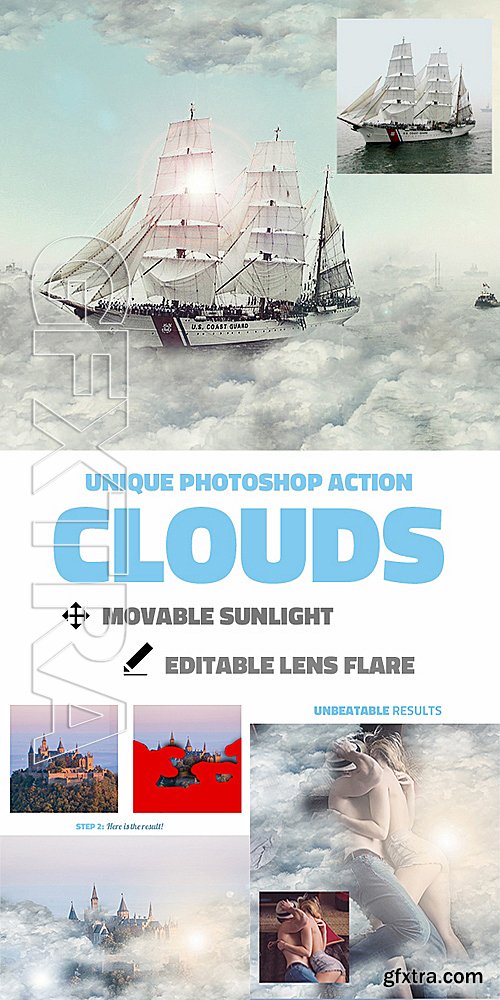 GraphicRiver - Clouds Photoshop Action 14468638