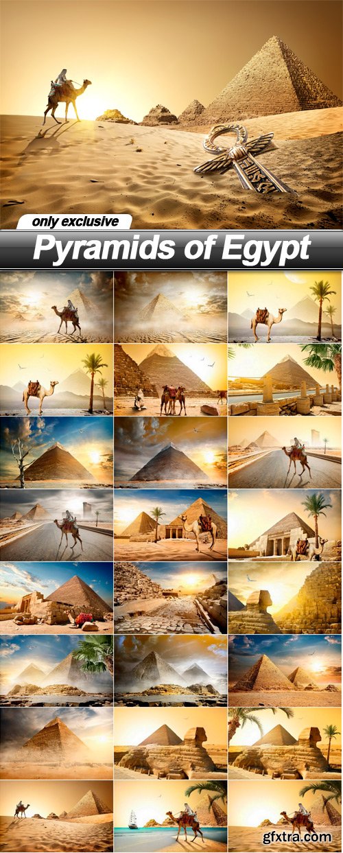 Pyramids of Egypt - 25 UHQ JPEG