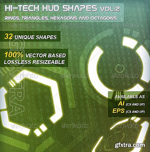 GraphicRiver - Hi-Tech HUD Shapes Vol2 1987678