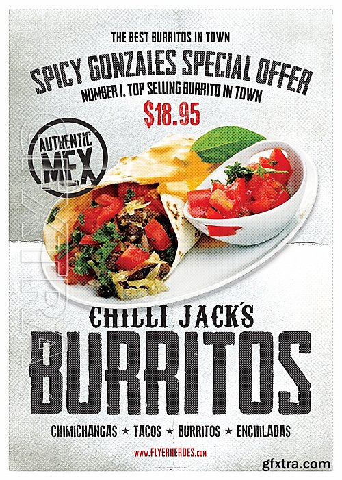 Chilli Jacks Burrito Flyer