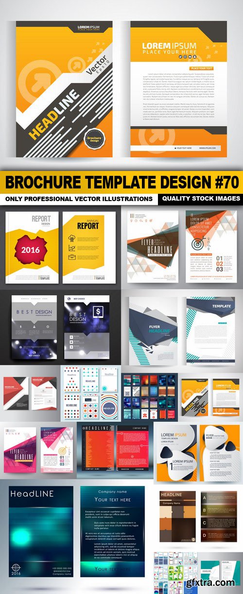 Brochure Template Design #70 - 15 Vector