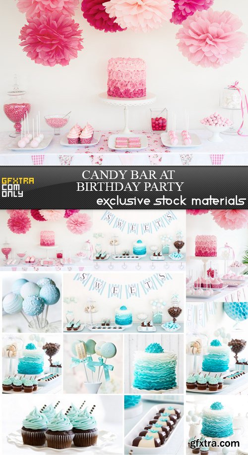 Candy Bar at Birthday Party - 6 UHQ JPEG