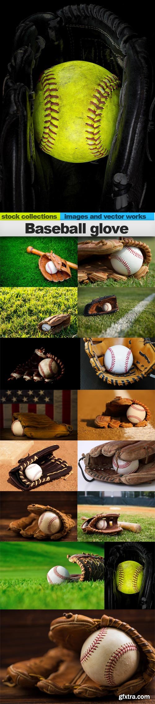 Baseball glove, 15 x UHQ JPEG