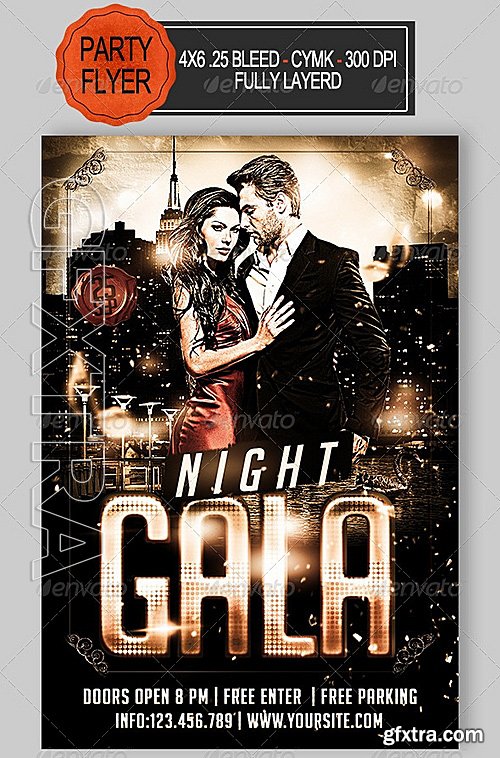 GraphicRiver - Gala Night Flyer 8596643