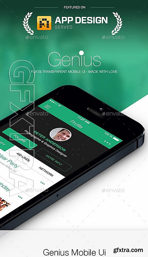 GraphicRiver - Genius Flat & Transparent Mobile Ui 7576159