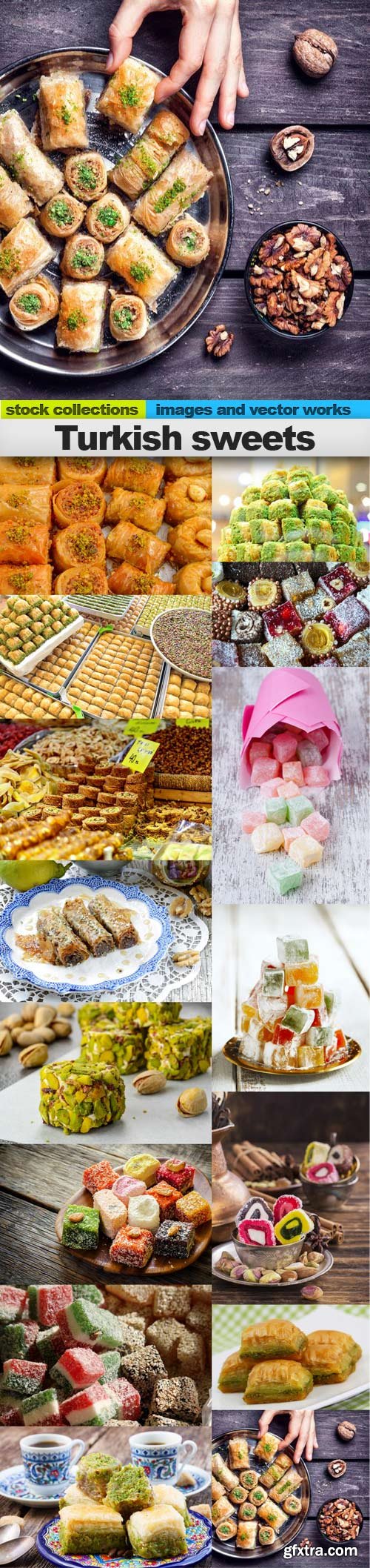 Turkish sweets, 15 x UHQ JPEG