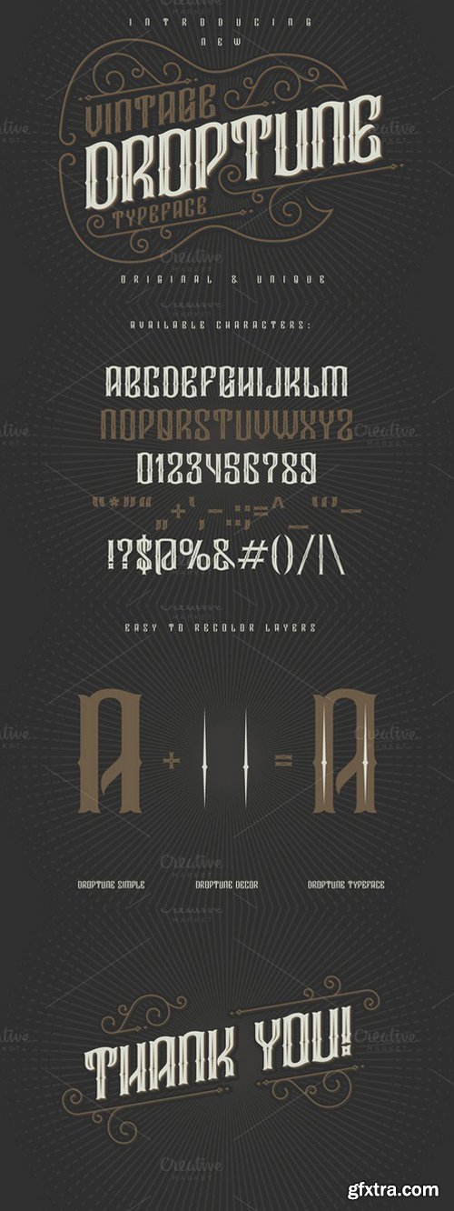 CM - Droptune typeface 525854