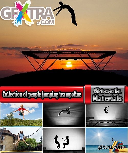 Collection of people jumping trampoline jump stunt 25 HQ Jpeg