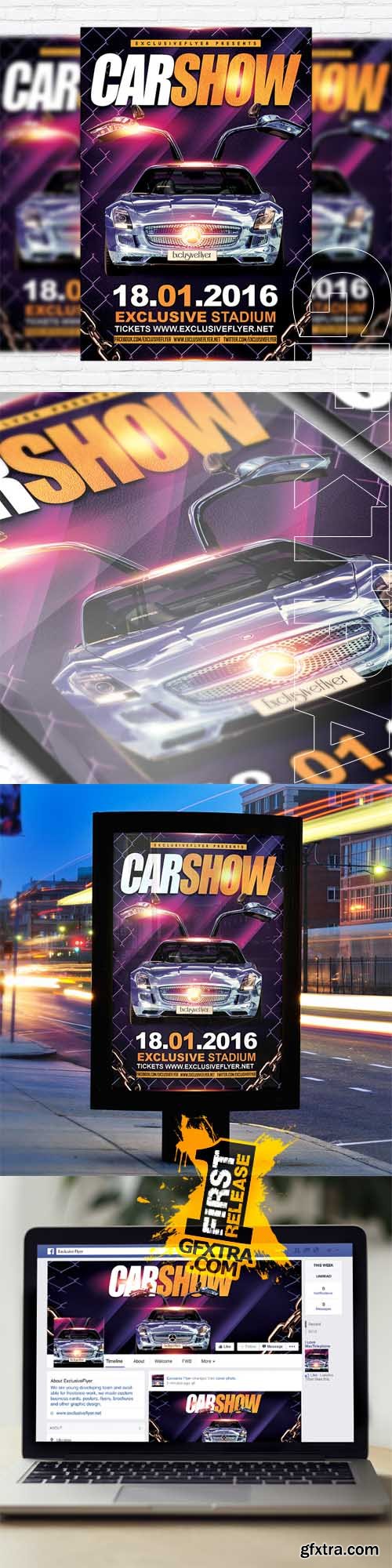 Car Show – Flyer Template + Facebook Cover