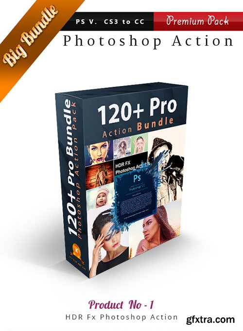 Graphicriver 120+ Pro Photoshop Action Bundle 14274859